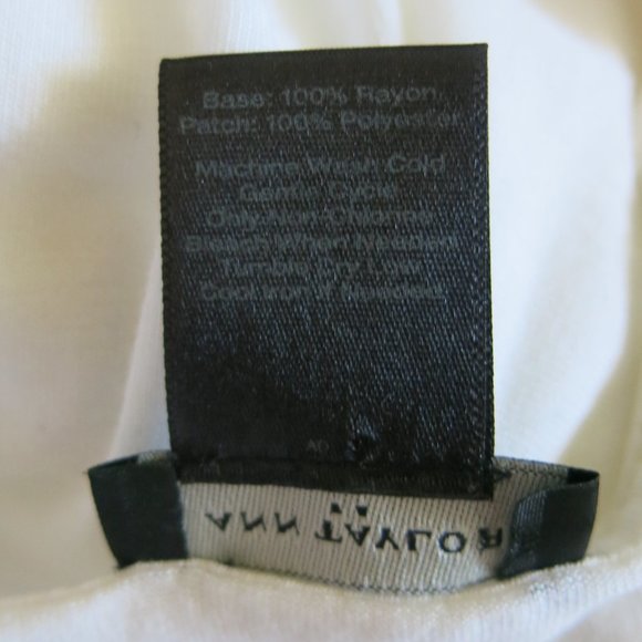 Ann Taylor Factory Beige Mesh Long Sleeve Top Blouse - Size Medium - Picture 6 of 6